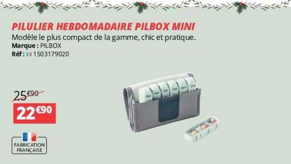pilulier hebdomadaire pilbox mini