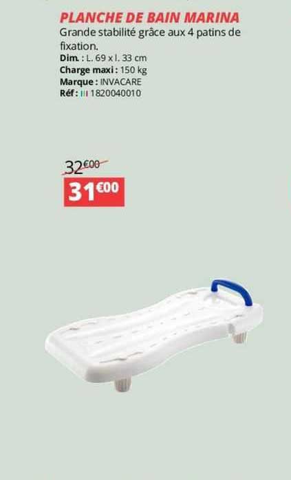 planche de bain marina