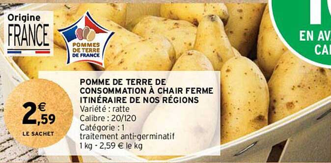 Pomme De Terre De Consommation à Chair Ferme Itinéraire De Nos Régions