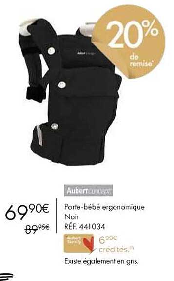 porte-bébé ergonomique noir