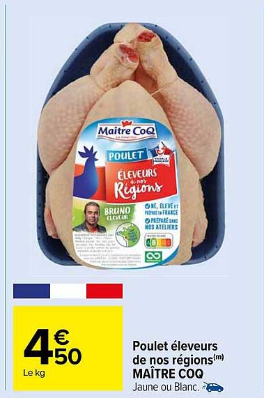 poulet éleveurs de nos régions maître coq