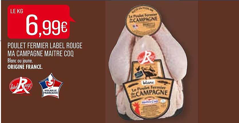 poulet fermier label rouge ma campagne maître coq