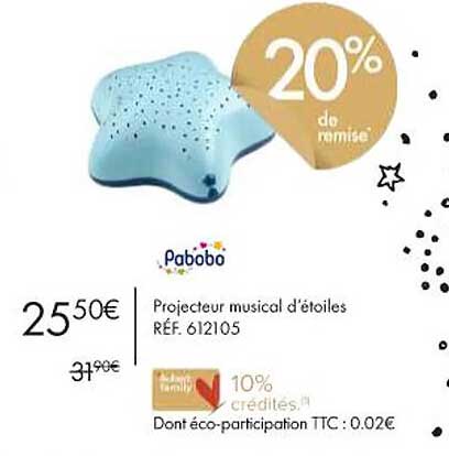 projecteur musical d'étoiles pabobo
