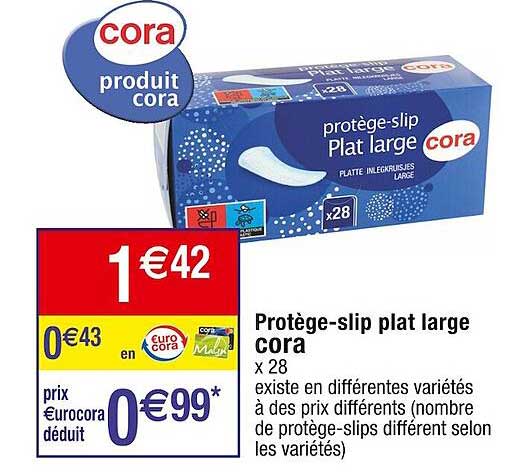 protège-slip plat large cora