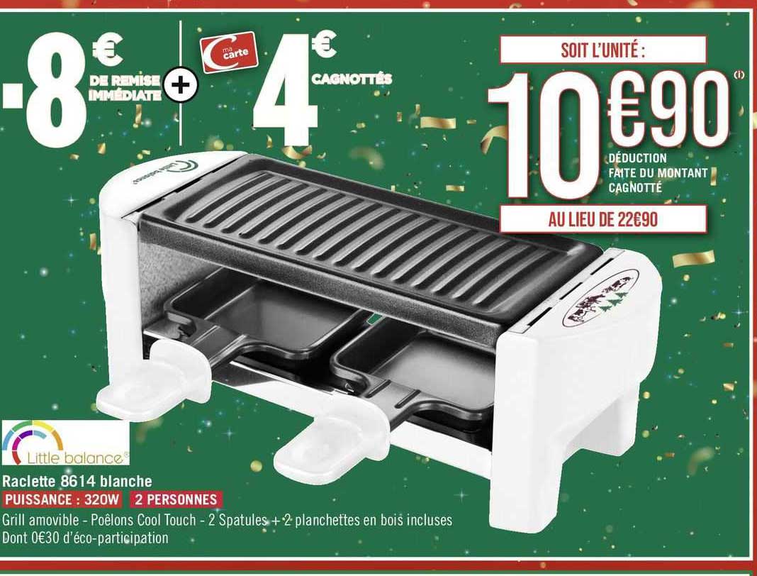 raclette 8614 blanche little balance