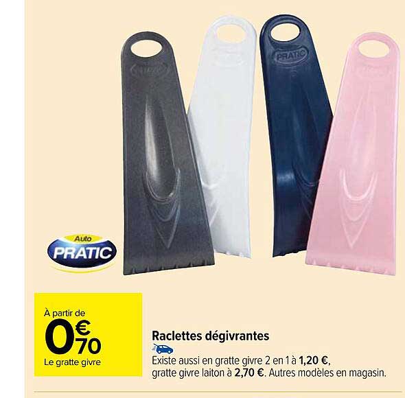 raclettes dégivrantes auto pratic