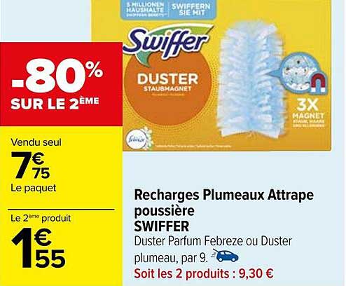 recharges plumeaux attrape poussière swiffer