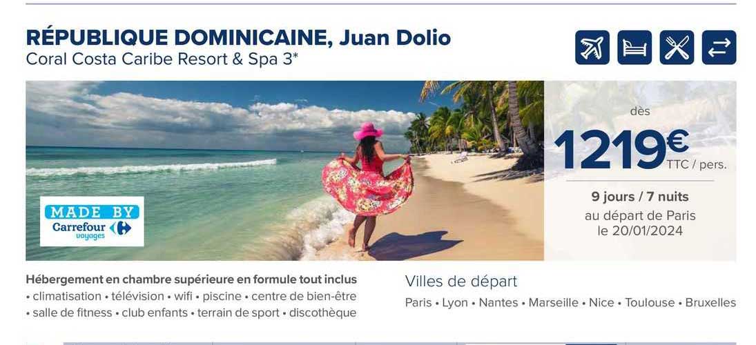 République Dominicaine, Juan Dolio Coral Costa Caribe Resort & Spa 3*