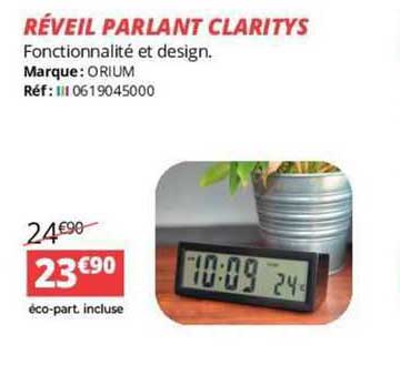 réveil parlant claritys