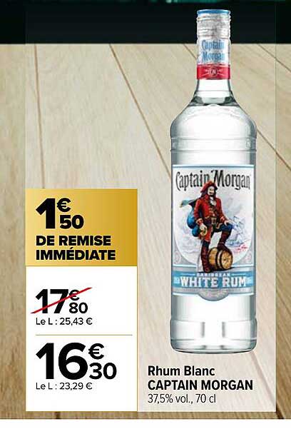 Rhum Blanc Captain Morgan
