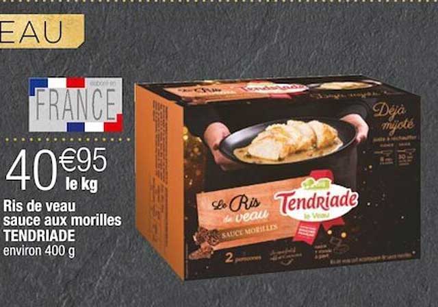 ris de veau sauce aux morilles tendriade