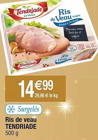 ris de veau tendriade