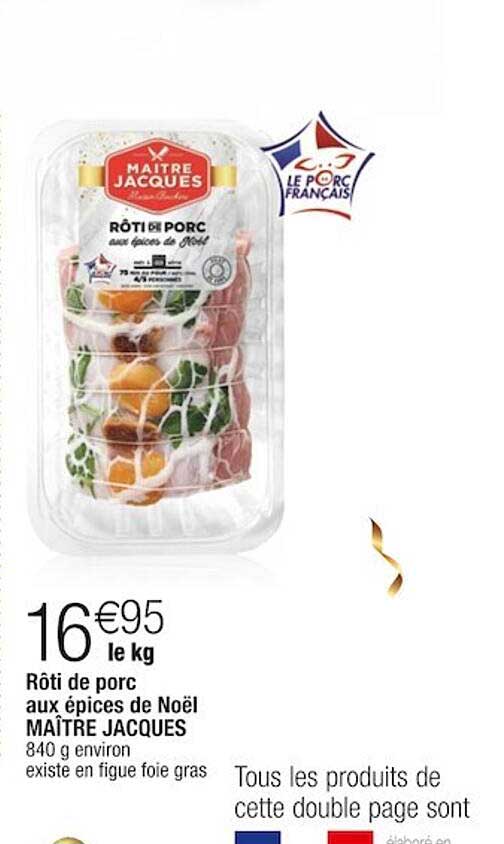 rôti de porc aux épices de noël maître jacques