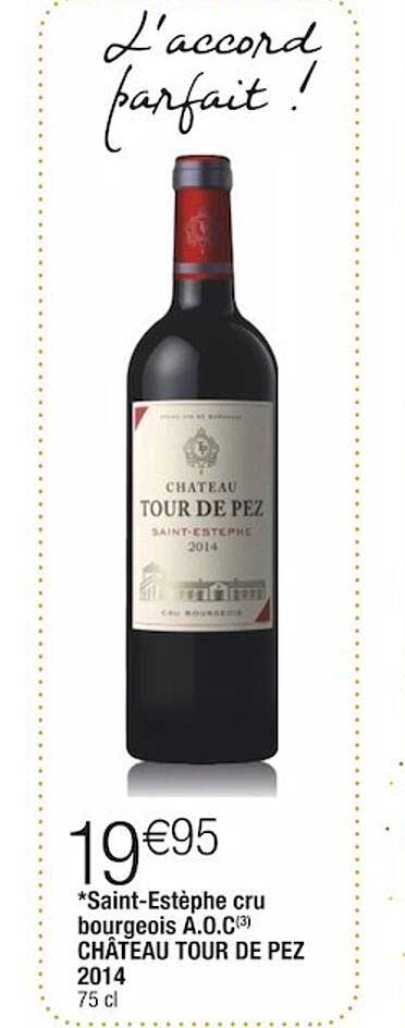 saint-estèphe cru bourgeois a.o.c. château tour de pez 2014