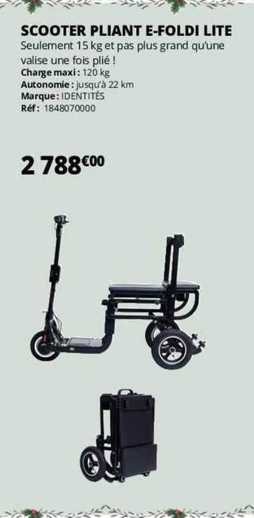 scooter pliant e-foldi lite