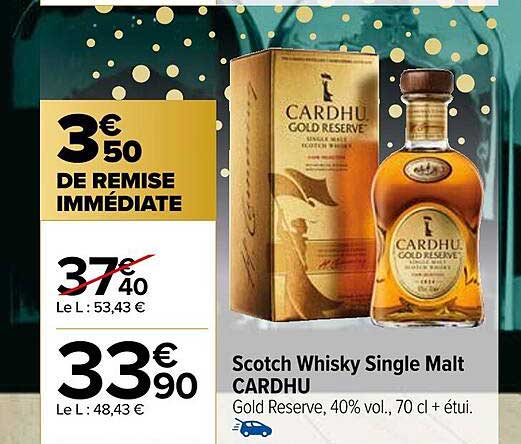 scotch whisky single malt cardhu