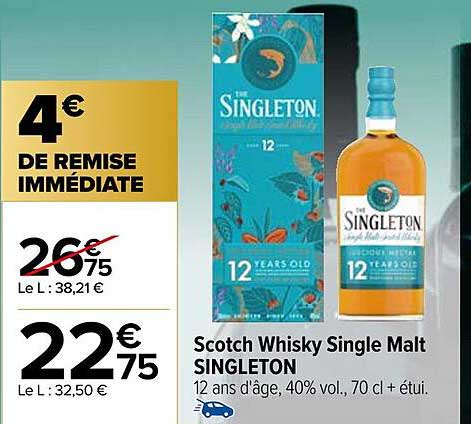 scotch whisky single malt singleton