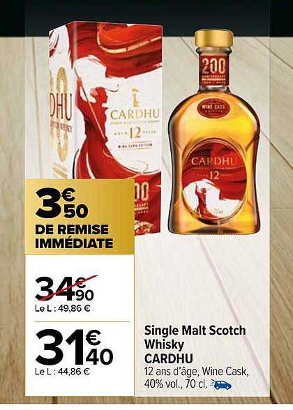 single malt scotch whisky cardhu
