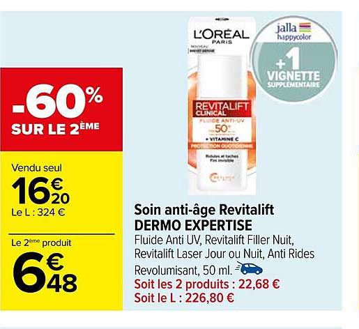 soin anti-âge revitalift dermo expertise