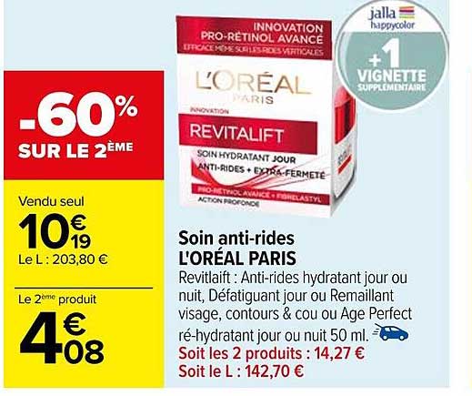 soin anti-rides l'oréal paris