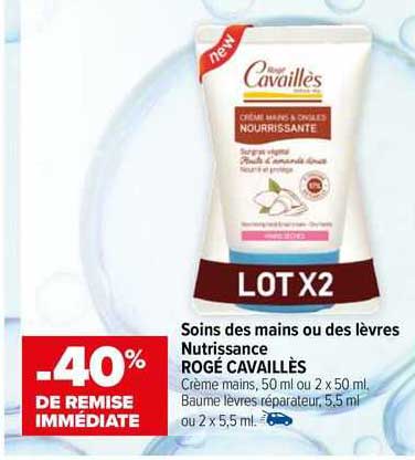 soins des mains ou des lèvres nutrissance rogé vacaillès