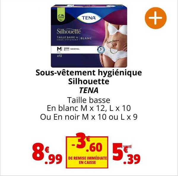sous-vêtement hygiénique silhouette tena