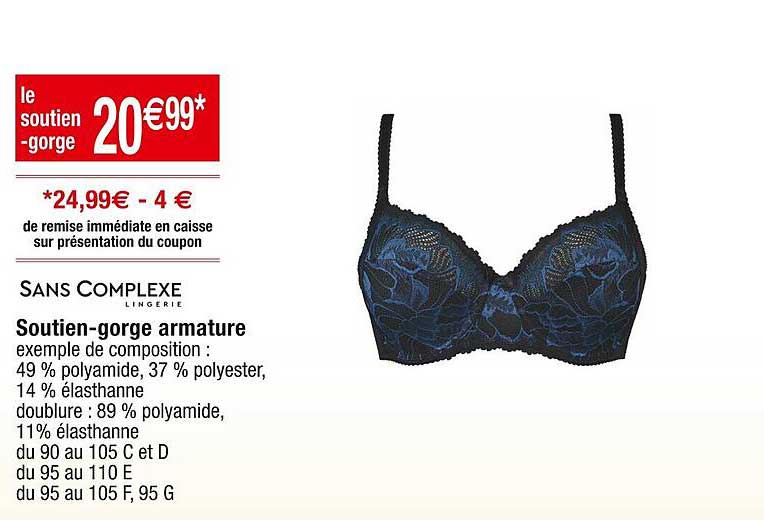 soutien-gorge armature sans complexe