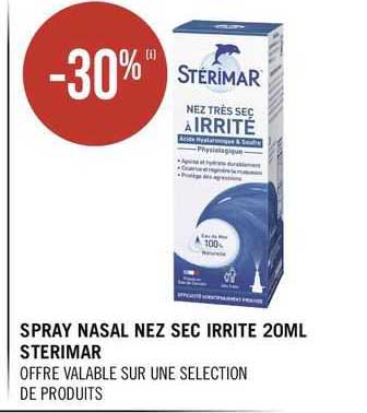 spray nasal nez sec irrité 20ml sterimar