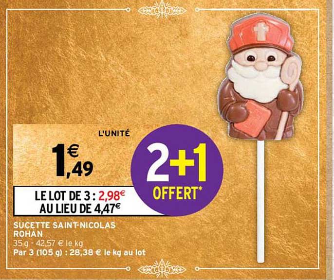 sucette saint-nicolas rohan
