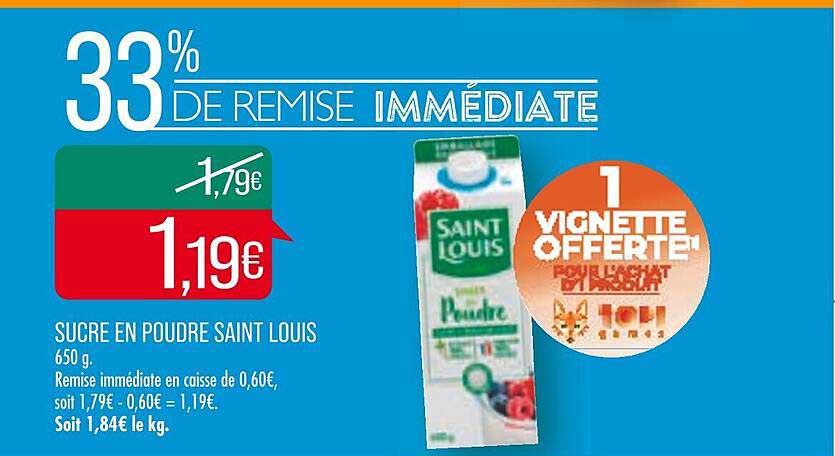 sucre en poudre saint louis
