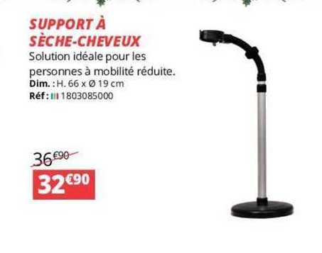 support à sèche-cheveux