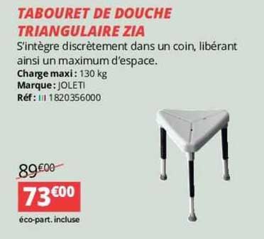 Tabouret De Douche Triangulaire Zia