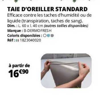 taie d'oreiller standard
