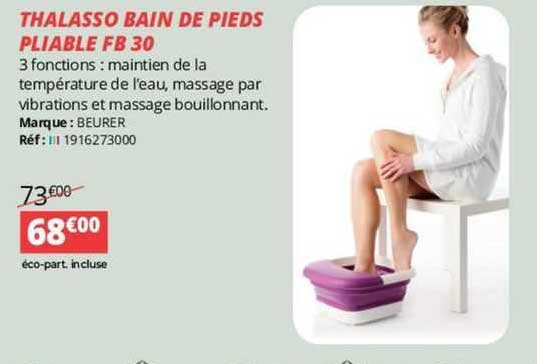 thalasso bain de pieds pliable fb 30