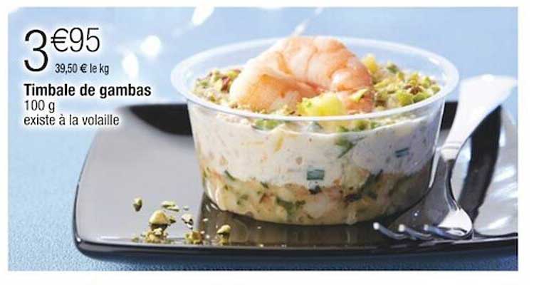 timbale de gambas