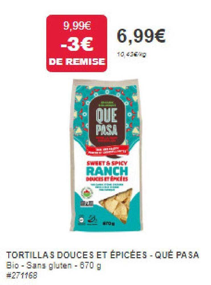 tortillas douces et épicées - qué pasa