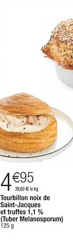 tourbillon noix de saint-jacques et truffes 1,1%