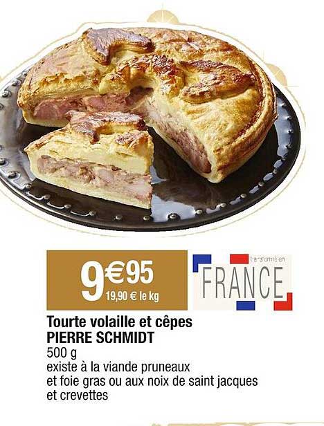 tourte volaille et cèpes pierre schmidt