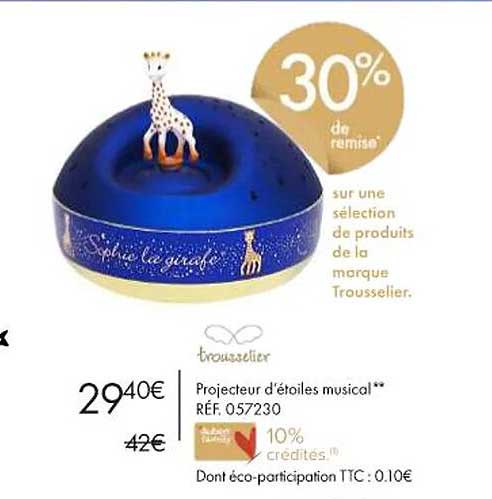 trousselier projecteur d'étoiles musical