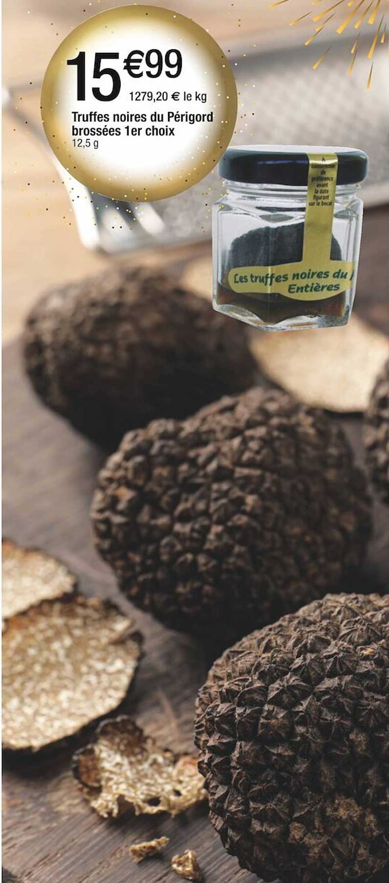 truffes noires du périgord brossées 1er choix