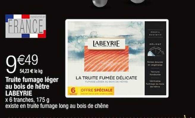 truite fumage léger au bois de hêtre labeyrie