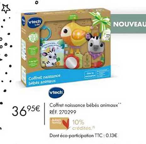 vtech coffret naissance bébés animaux