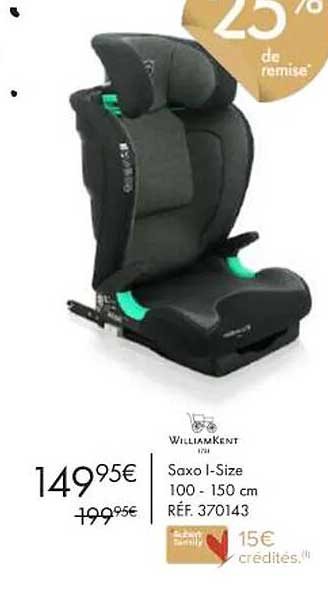 william kent saxo i-size 100 - 150 cm