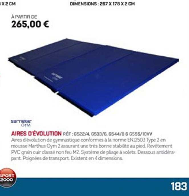 aires d'évolution sarneige gym