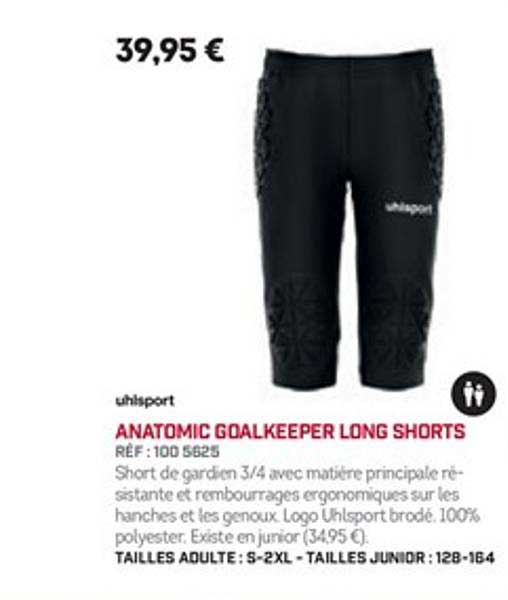 anatomic goalkepper long shorts ubisport