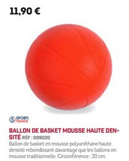 Ballon De Basket Mousse Haute Densité