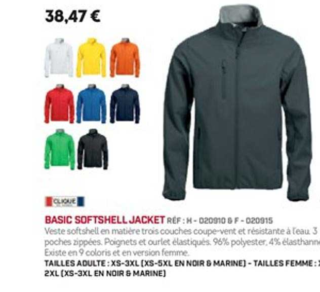 basic softshell jacket