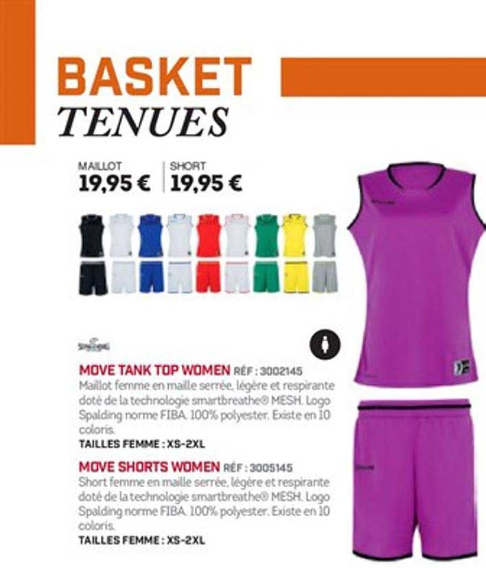 Basket Tenues : Maillot, Short
