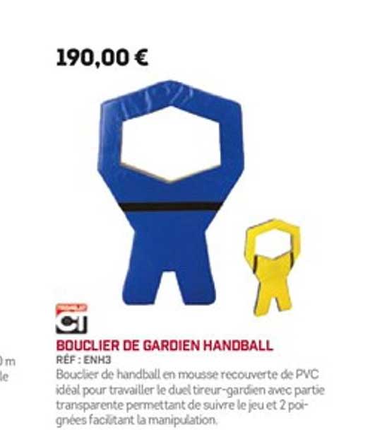 bouclier de gardien handball