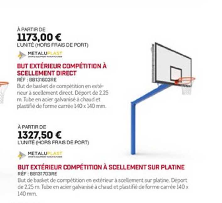 but extérieur compétition à scellement direct but extérieur compétition à scellement sur platine